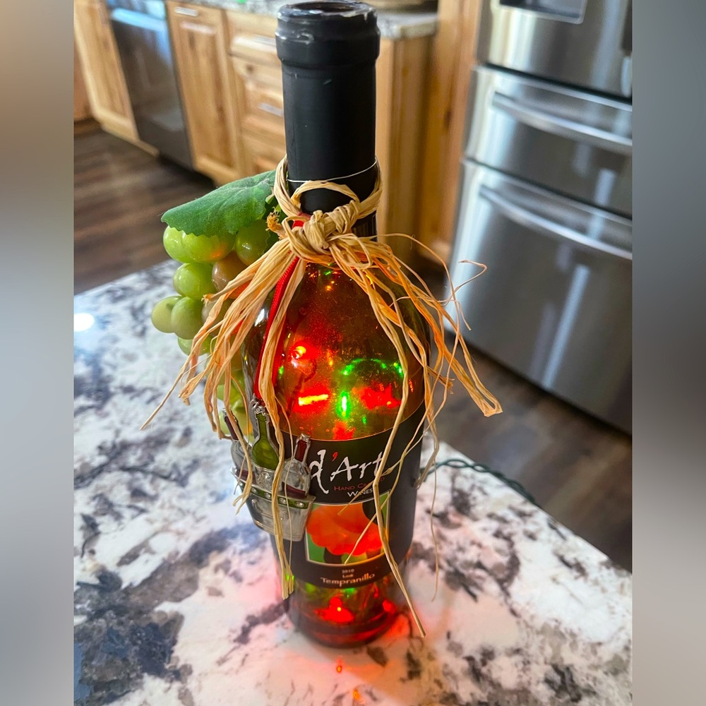 Decorative Wine Bottle with Lights